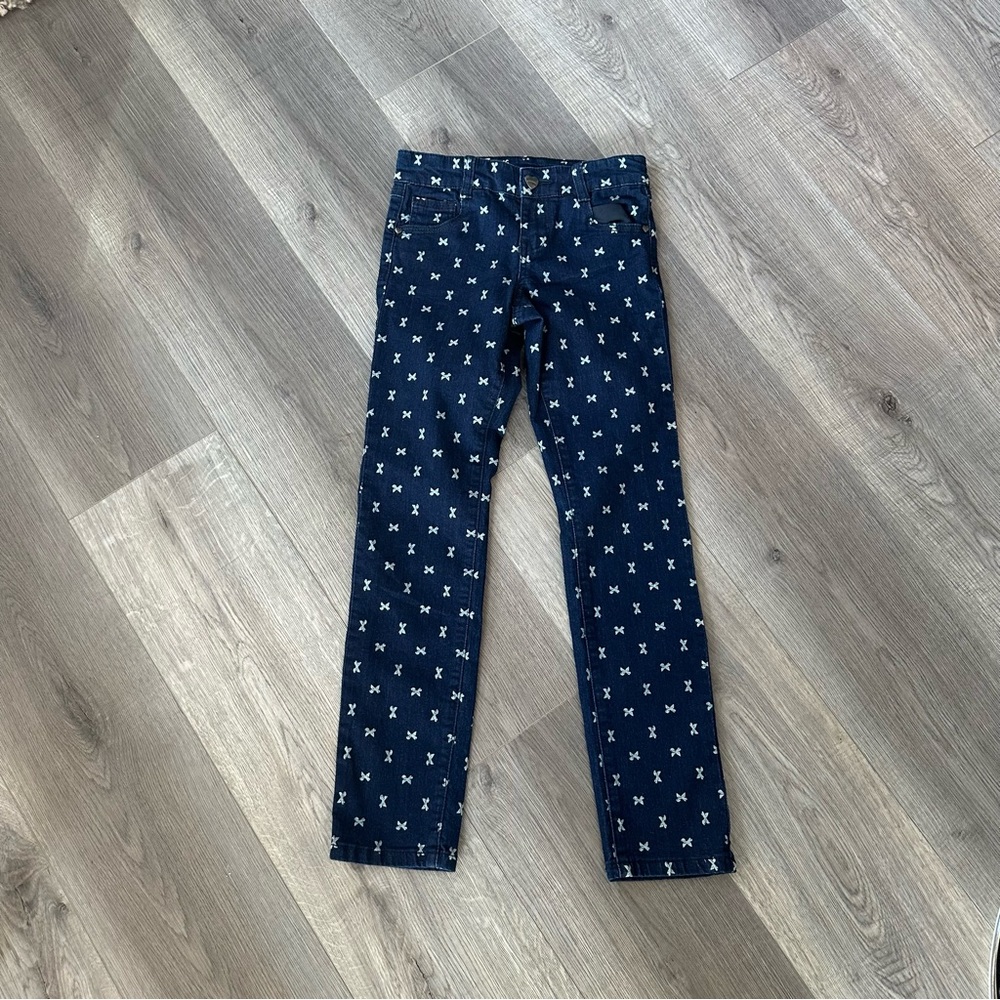 3/20$ Parasuco Girl Blue Denim Jeans with Bows size 8